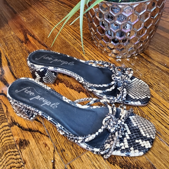 Free People Petra Snake Slide Sandals - Picture 7 of 9